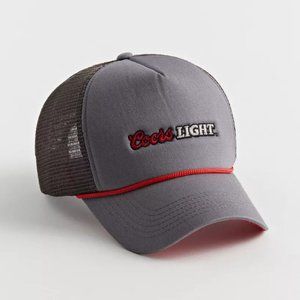 Coors Light X The Laundry Room 1980's Retro Trucker Hat Cap Gray New With Tags